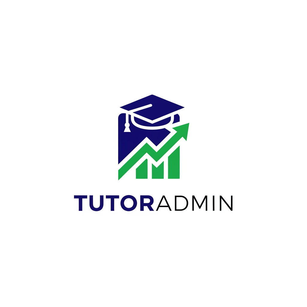 AI Design for I want to create a logo and a cover pic for my brand TutorAdmin that handles payments, attendence logs, student data, monthly earnings, parent attendence sheet tutor dashboard and many more features to come in future