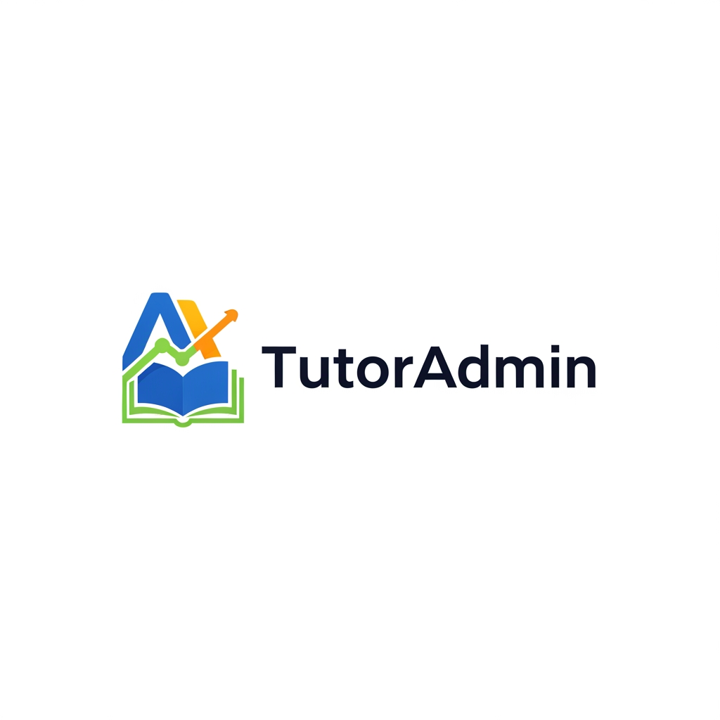 AI Design for I want to create a logo and a cover pic for my brand TutorAdmin that handles payments, attendence logs, student data, monthly earnings, parent attendence sheet tutor dashboard and many more features to come in future