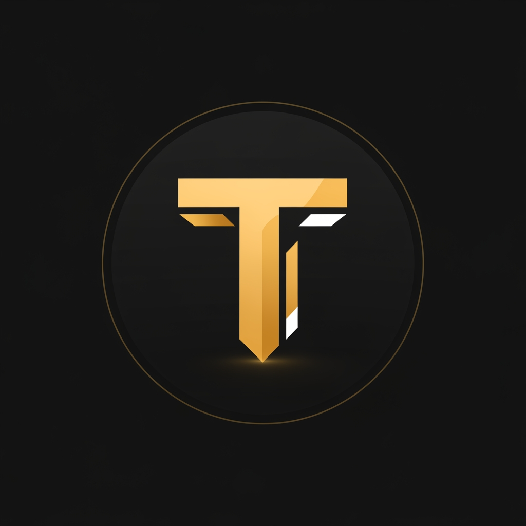AI Design for Diseña un logo moderno para una comunidad de gaming llamada “Taco Club”. El logo debe transmitir una comunidad activa, amigable y estilo YouTuber gaming, con sensación de lugar donde la gente quiere entrar y quedarse.

Elemento principal: una letra “T” grande, sólida y geométrica, ligeramente personalizada con cortes suaves o variaciones sutiles que le den identidad única. La “T” debe ser el foco absoluto del diseño.

Estilo: mezcla entre minimalismo moderno y branding de creador de contenido gaming, limpio pero con presencia visual fuerte. No debe parecer un logo corporativo ni un logo genérico de clan competitivo.

Forma: diseño centrado dentro de un badge circular (tipo icono de Discord).

Colores: fondo negro profundo mate, la “T” en amarillo dorado cálido con sensación premium, con posibles detalles en blanco muy sutiles para contraste.

La “T” puede tener un ligero efecto de glow suave o iluminación discreta, pero sin exageración ni estilo neon agresivo.

Estética general: comunidad de gaming moderna tipo YouTuber, accesible, confiable, divertida, con identidad visual clara y memorable incluso en tamaños pequeños.

Evitar: mandos de videojuego, espadas, rayos exagerados, estilo esports agresivo, sobrecarga de detalles, texto dentro del logo, elementos infantiles o genéricos.

El resultado debe parecer una marca real de comunidad digital activa con identidad propia, no una plantilla de logo.