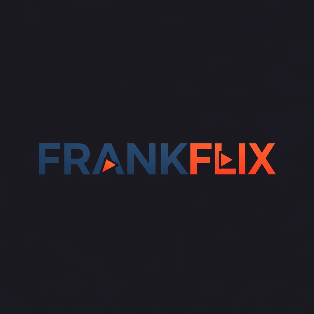 AI Design for A streaming application logo named "FRANKFLIX"