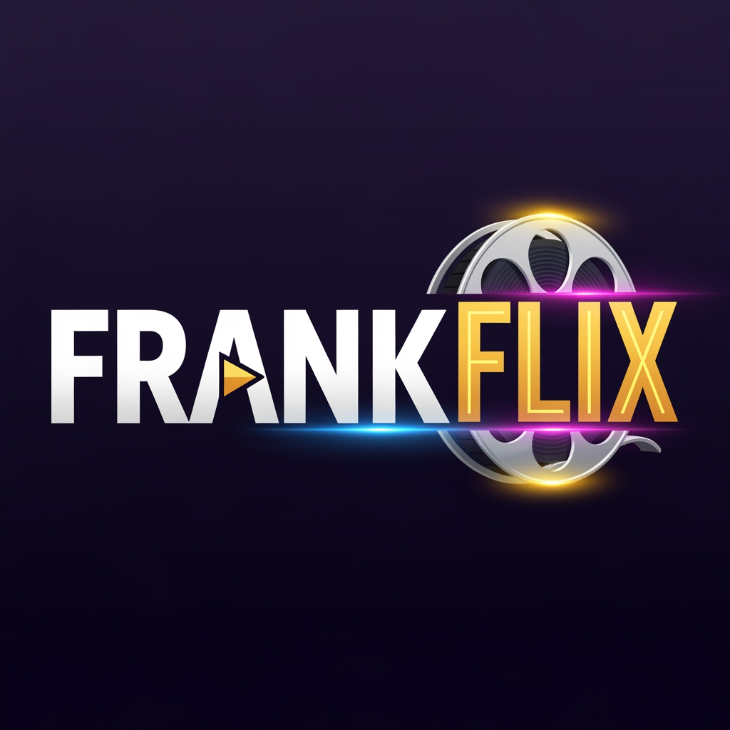 AI Design for A streaming application logo named "FRANKFLIX"