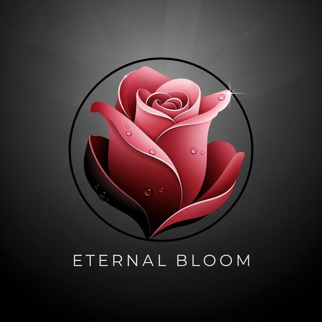 AI Design for Rose petals logo