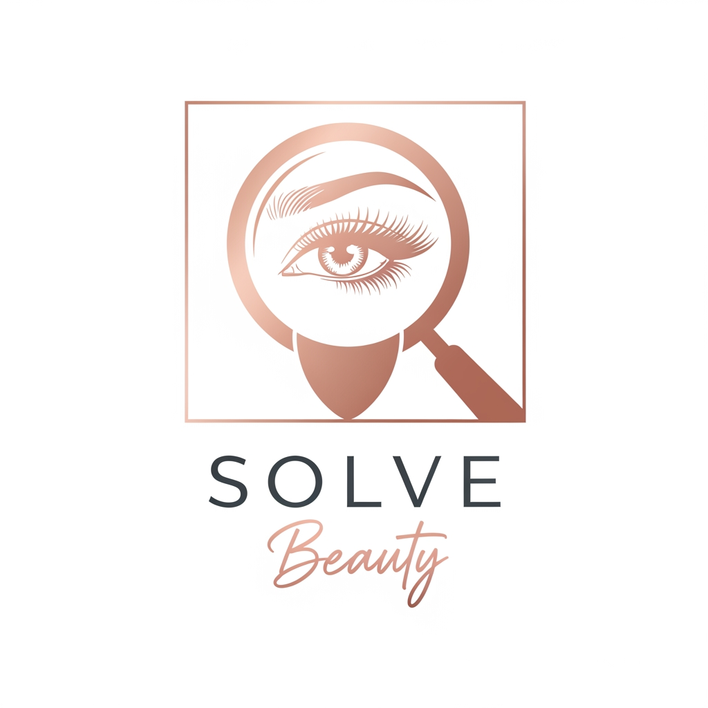 AI Design for i run a social media marketing agency based on makeup artist the name of the agency is solve beauty 
design a logo based on that