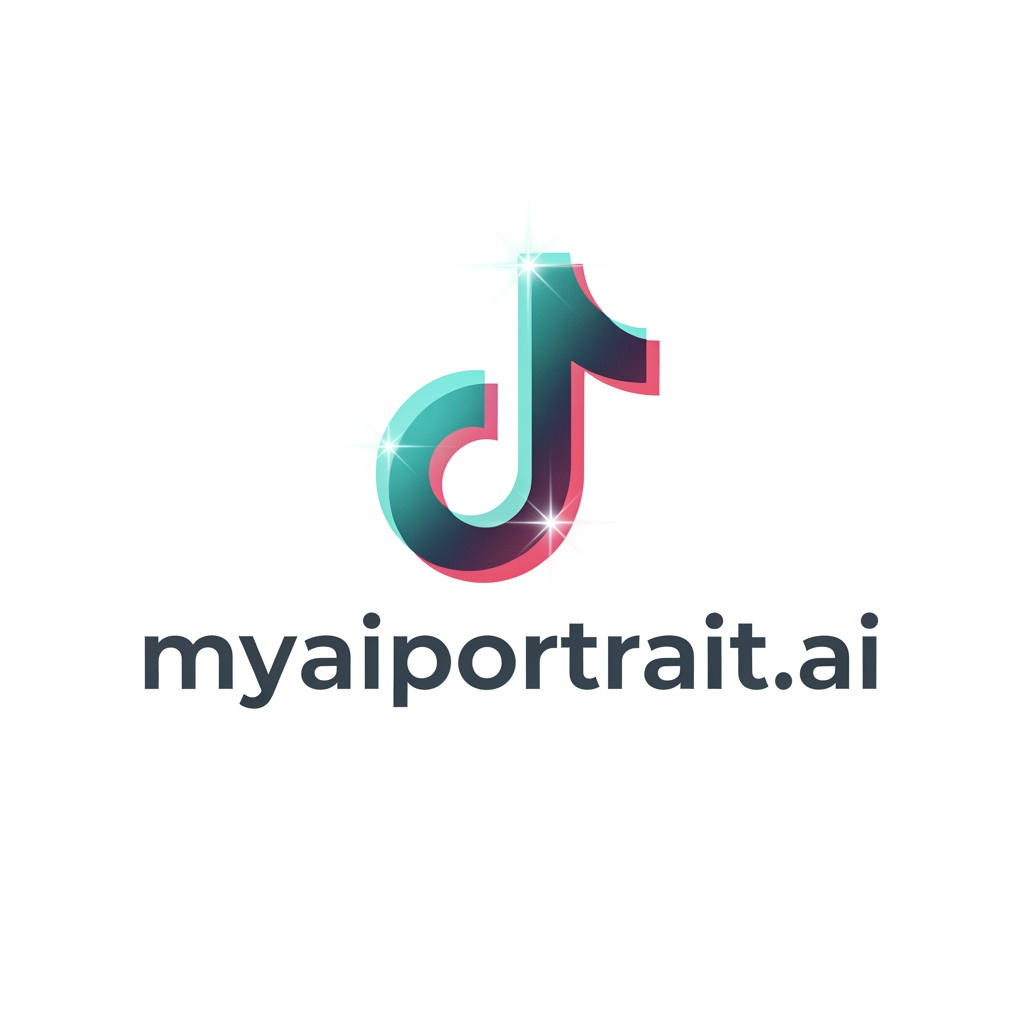 AI Design for make me tiktok logo for my website called "myaiportrait.ai"