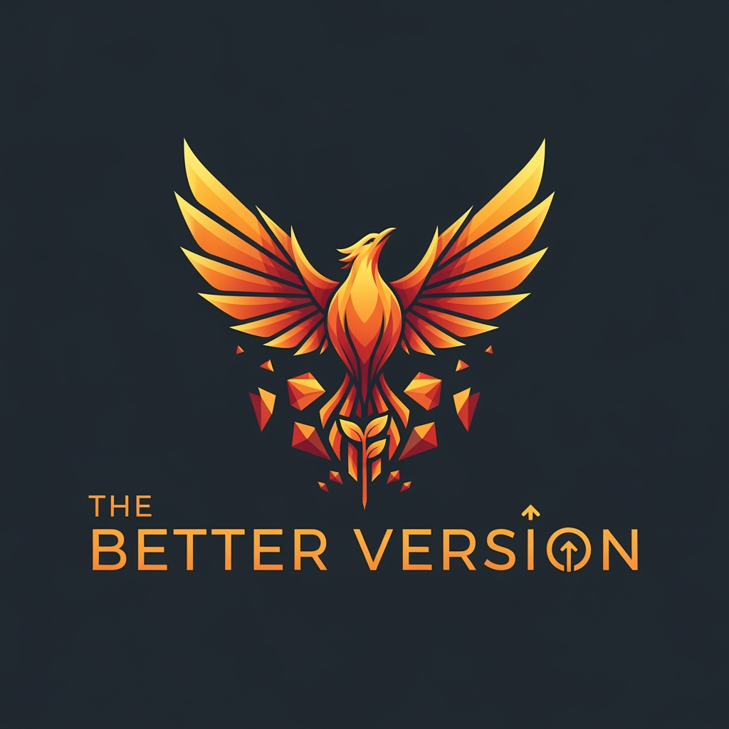 AI Design for my youtube channel name is "the better version" 
it focuses on improvement, growth,comback,goals,harsh realities, life lessons,fake personality truths, human growth mindset, generational changer comeback,how to be the right person, be the change,inspiration,motivation,people mindset, i want you to create the best suiting logos for my channel as well as highly suiting channel banner too for it. i want ahighly motivating , thought provoking highly influencing logo related to my niche and my name as well as the banner
