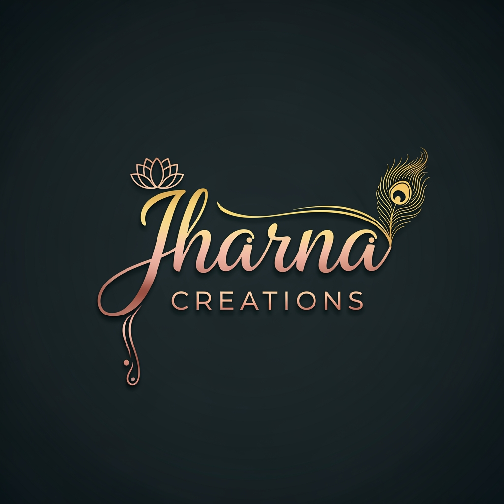 AI Design for jharna  Creations is the name of our boutique create a luxury logo for it