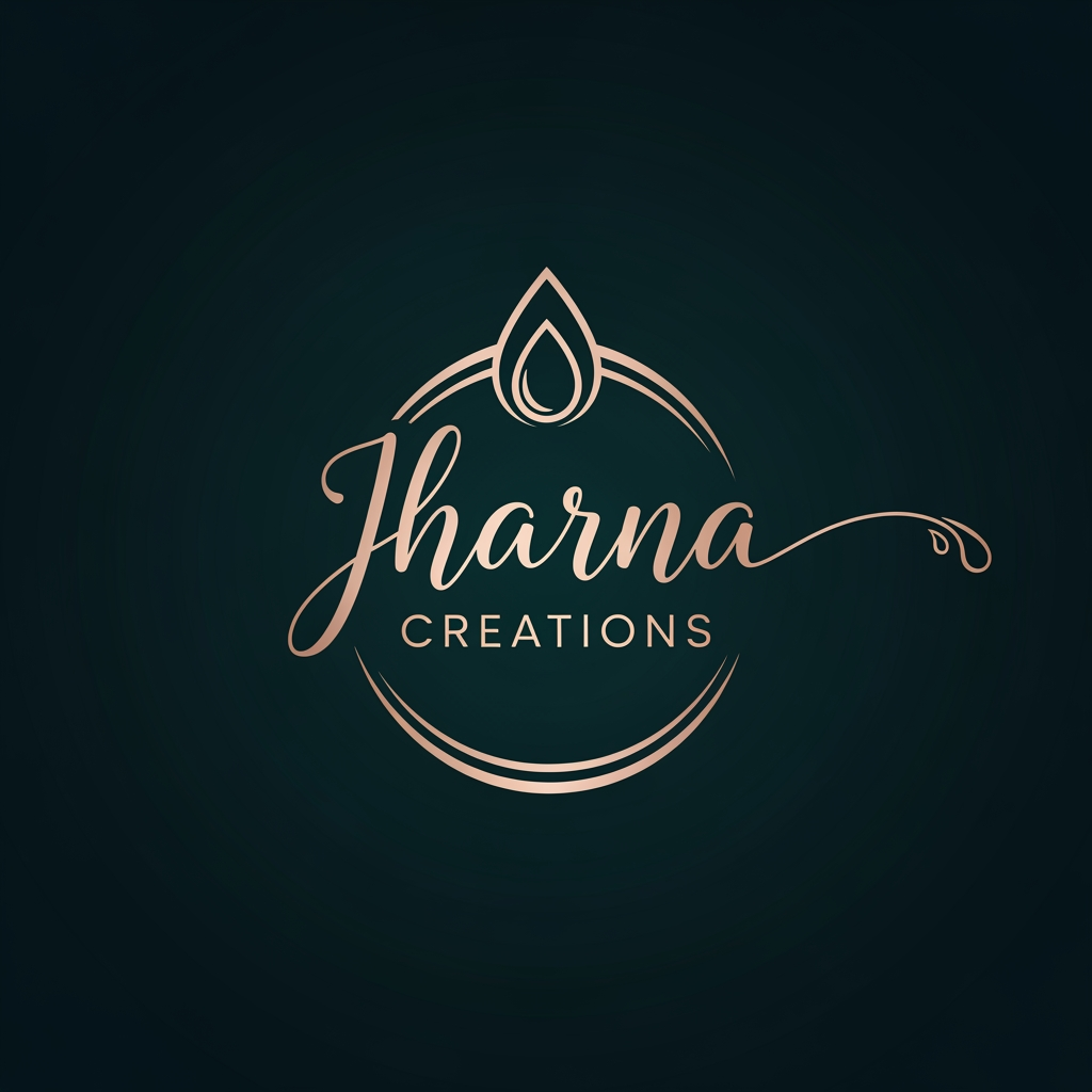 AI Design for jharna  Creations is the name of our boutique create a luxury logo for it