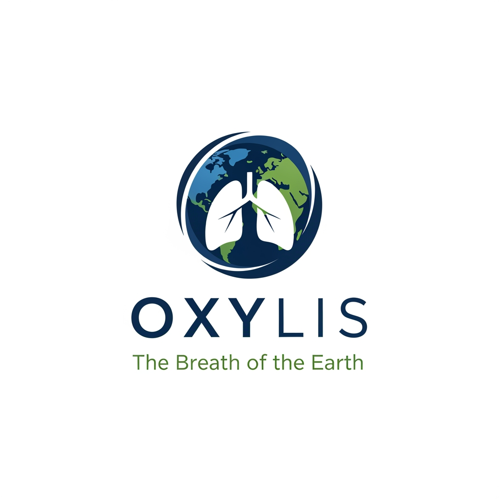 AI Design for Based on the logo direction you've been developing, here's a strong brand description for **OXYLIS**:

### OXYLIS — Pure Oxygen, Inspired by Earth

**OXYLIS** is a premium portable oxygen brand inspired by the Earth's natural life-support system. The brand combines the symbolism of the globe, human lungs, and pure oxygen to represent vitality, wellness, and breathable freshness.

The **"O"** in the logo symbolizes the Earth—the source of life and natural oxygen. The lungs placed within the symbol represent healthy breathing, energy, and human well-being. Together, they communicate a simple idea:

**"The Breath of the Earth."**

### Brand Values

* 🌍 Natural Purity
* 💨 Fresh Oxygen
* ❤️ Health & Wellness
* ✈️ Travel & High-Altitude Support
* ✨ Premium Quality

### Brand Personality

* Clean
* Modern
* Trustworthy
* Scientific
* Premium

### Target Audience

* Travelers
* Trekkers & hikers
* Athletes
* Senior citizens
* People needing fresh oxygen support
* Wellness-conscious consumers

### Brand Taglines

* **Breathe the Earth's Purity**
* **Pure Oxygen. Pure Life.**
* **Powered by Nature**
* **The Breath of the Earth**
* **Breathe Beyond Limits**
* **Fresh Air, Anywhere**

### Short Brand Story

> OXYLIS was created to bring the purity of Earth's oxygen closer to people wherever they go. Inspired by the connection between our planet and human breath, OXYLIS delivers premium portable oxygen designed for wellness, performance, and everyday confidence.

This positioning makes OXYLIS feel like a **premium oxygen and wellness brand**, not just a medical product.