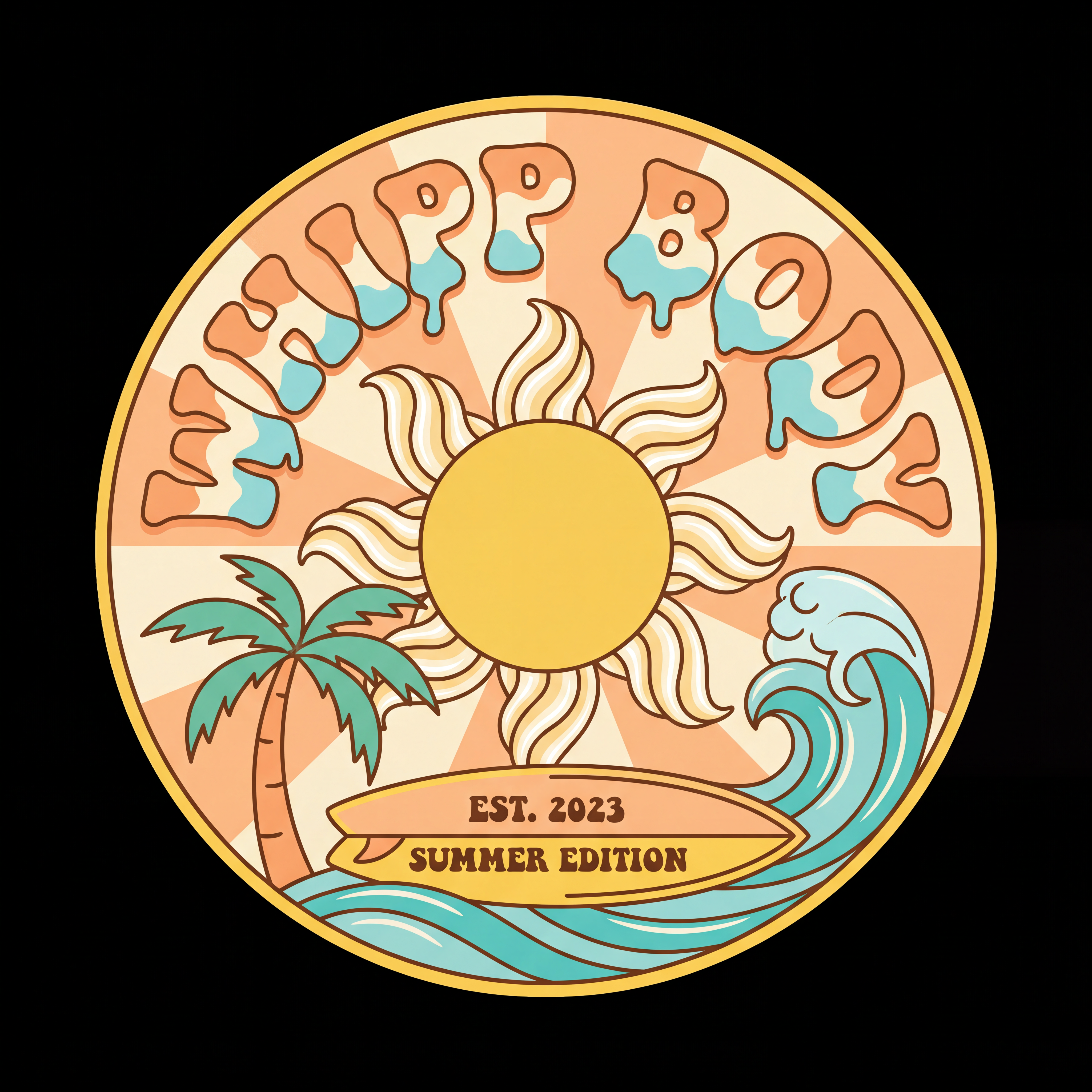 AI Design for make a logo for a body care brand whipp body with summer theme , unisex , catchy and rememberable logo , targeting genz
