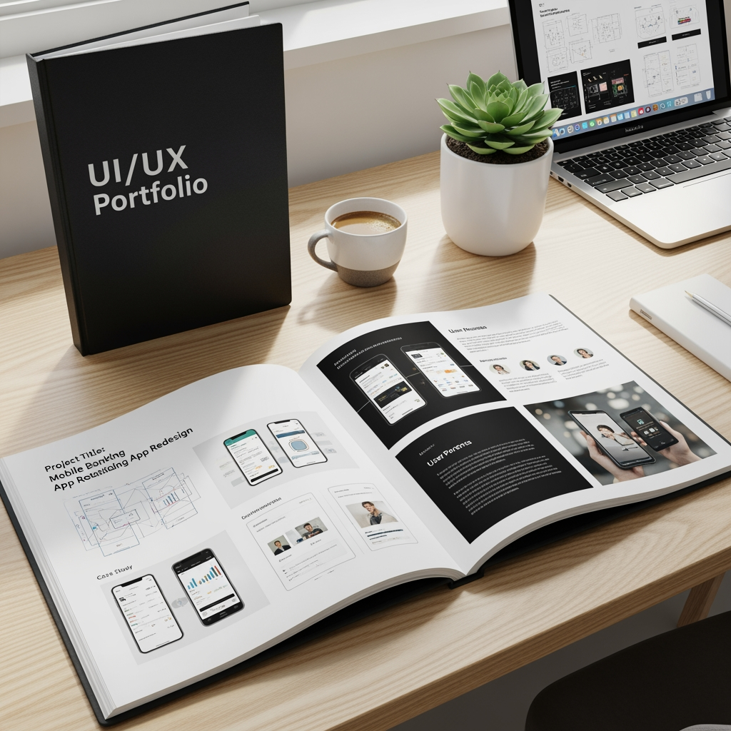 AI Design for design a portfolio for ui/ux designer