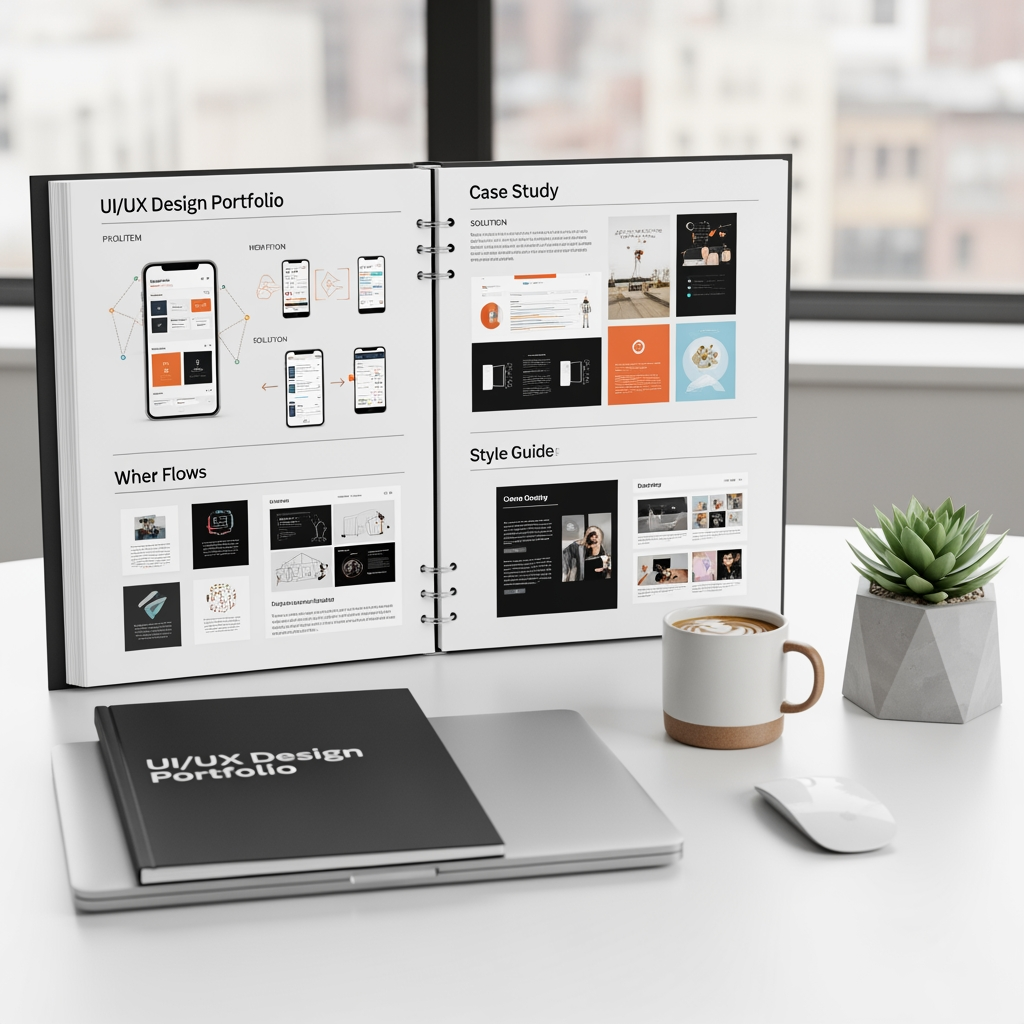 AI Design for design a portfolio for ui/ux designer