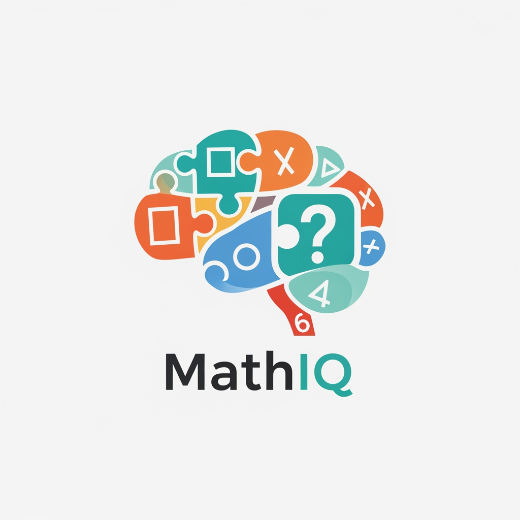 AI Design for my game name is mathiq  and my game is puzzle game for children's  so make me professional , minimal and creative logo according my game