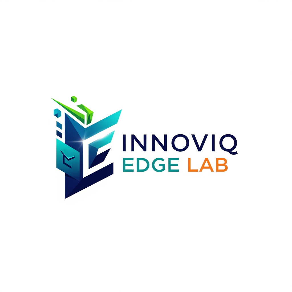 AI Design for MY COMPANY NAME IS INNOVIQ EDGE LAB IT IS AN IT COMPNAY THAT WORK IN DEVELOPMENT EDUCATION