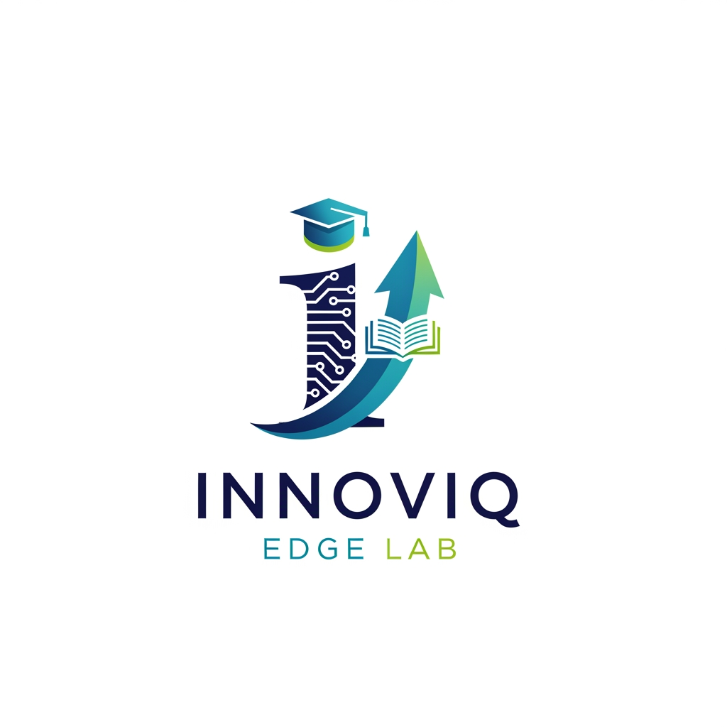 AI Design for MY COMPANY NAME IS INNOVIQ EDGE LAB IT IS AN IT COMPNAY THAT WORK IN DEVELOPMENT EDUCATION