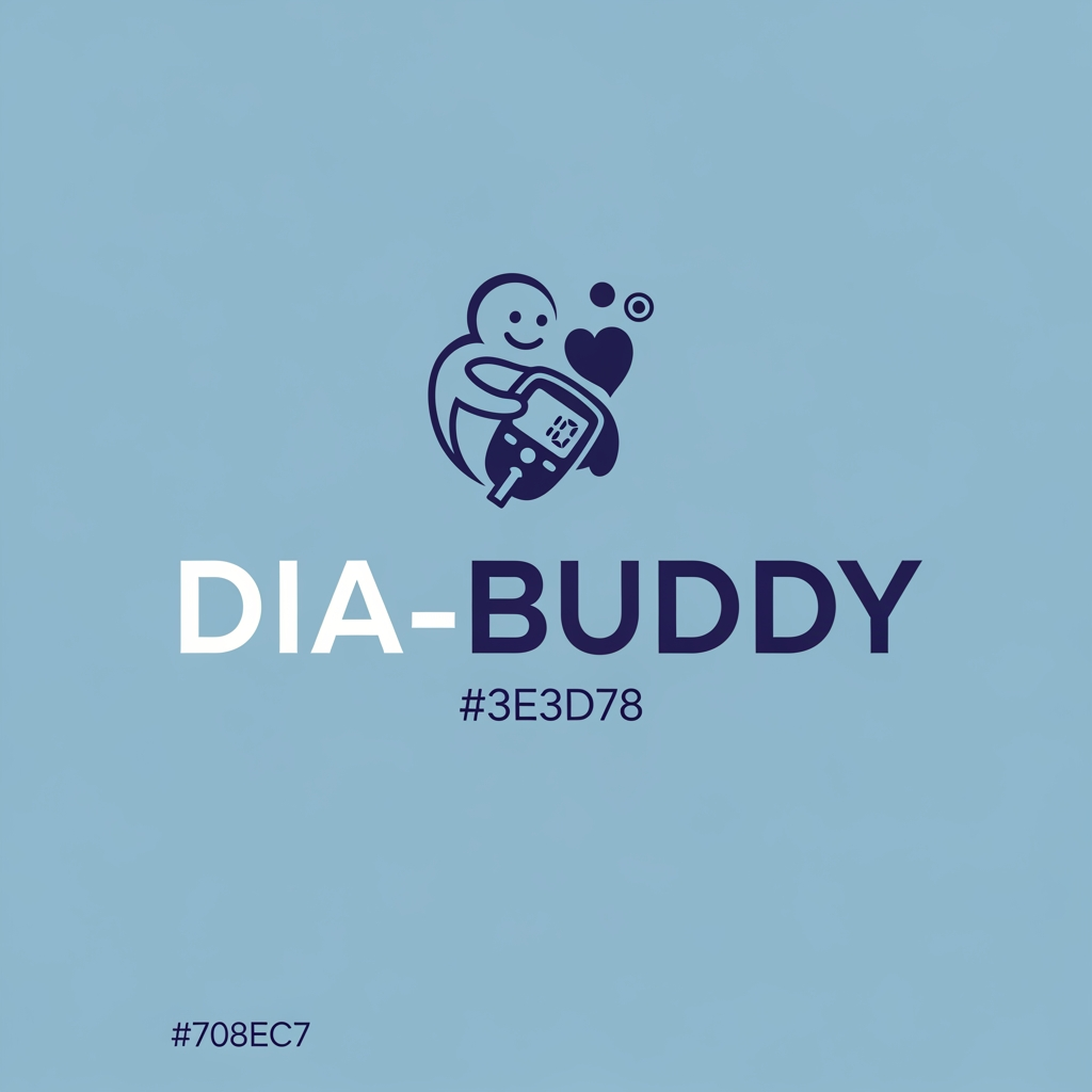 AI Design for make a creative logo on DIA-BUDDY. Make creative logo; it is for diabetes and I will use it in a newsletter, magazine, and the medical inputs, and the colour combination should be this: "#708EC7" and "#3E3D78"
make a creative logo and an attractive logo design