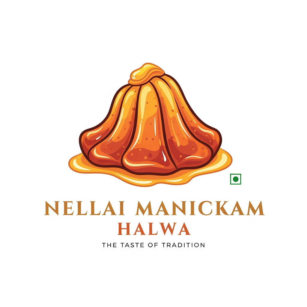 AI Design for நெல்லை மாணிக்கம் அல்வா etha base pani vector la logo venum