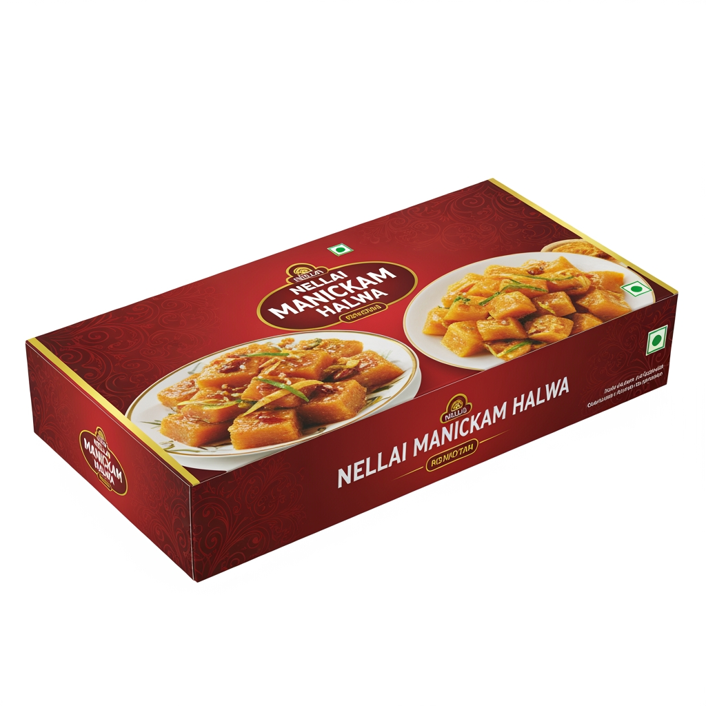 AI Design for நெல்லை மாணிக்கம் அல்வா etha base pani create panu