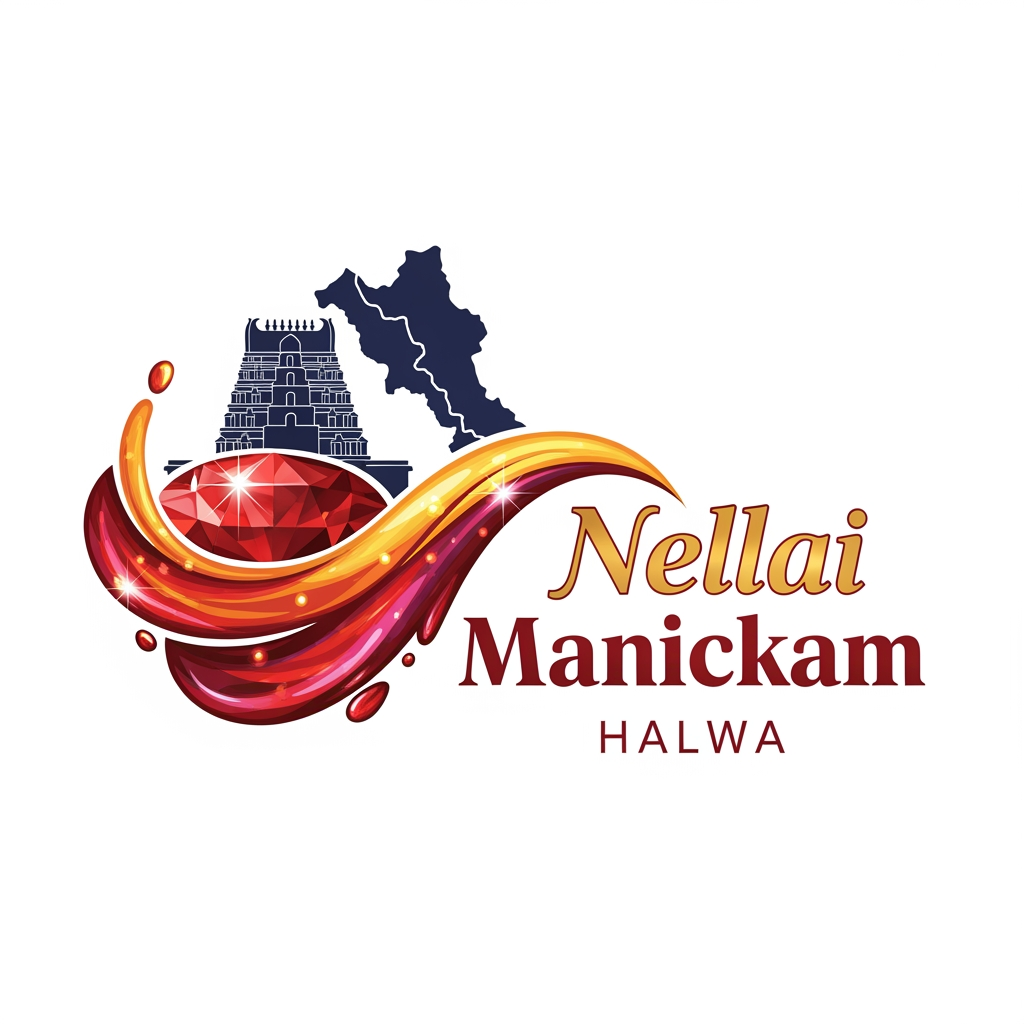 AI Design for நெல்லை மாணிக்கம் அல்வா etha base pani vector la logo venum