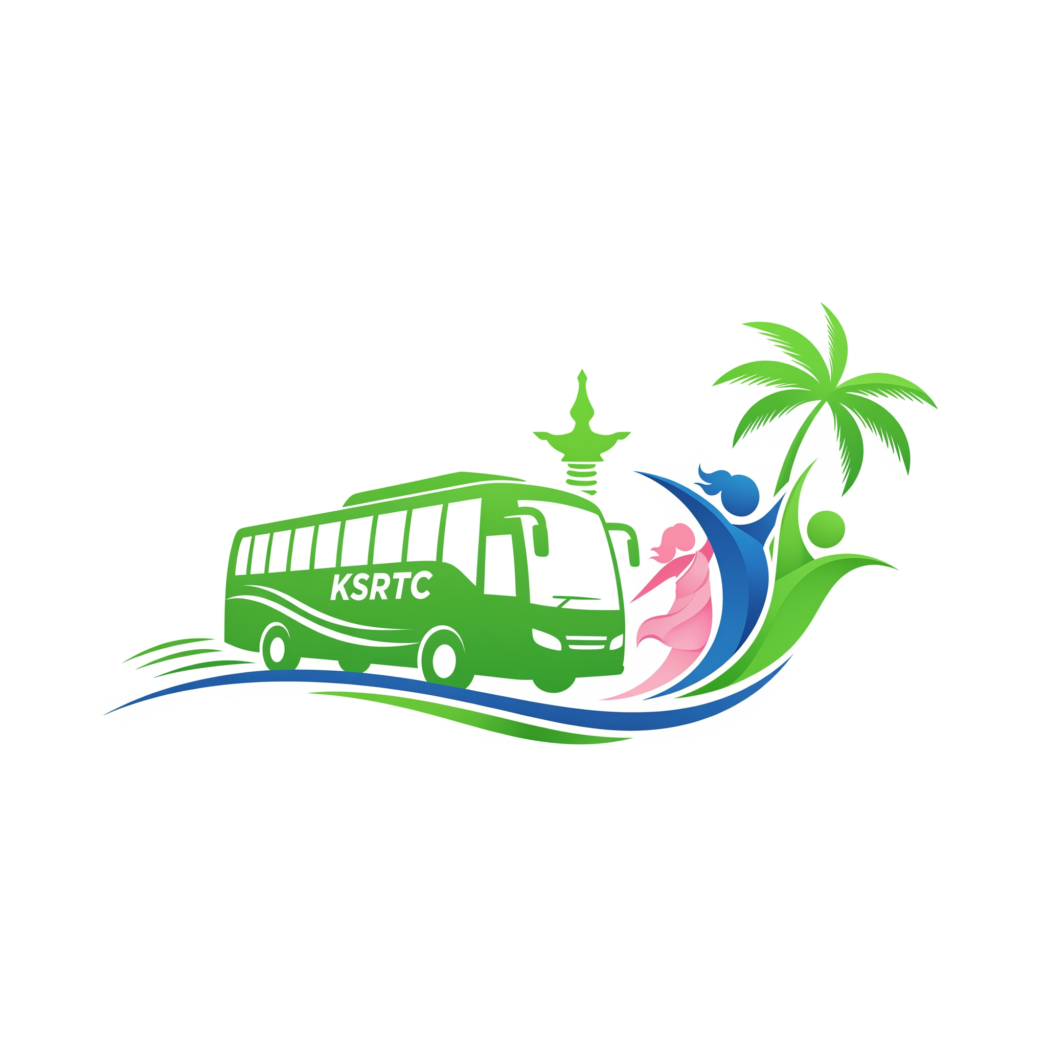 AI Design for The Kerala Government has launched the Keralam Priyadarshini Scheme to provide free bus travel facilities in KSRTC Bus to women and transgender individuals across the state. CREATE A LOGO for the above scheme. no texts needed.