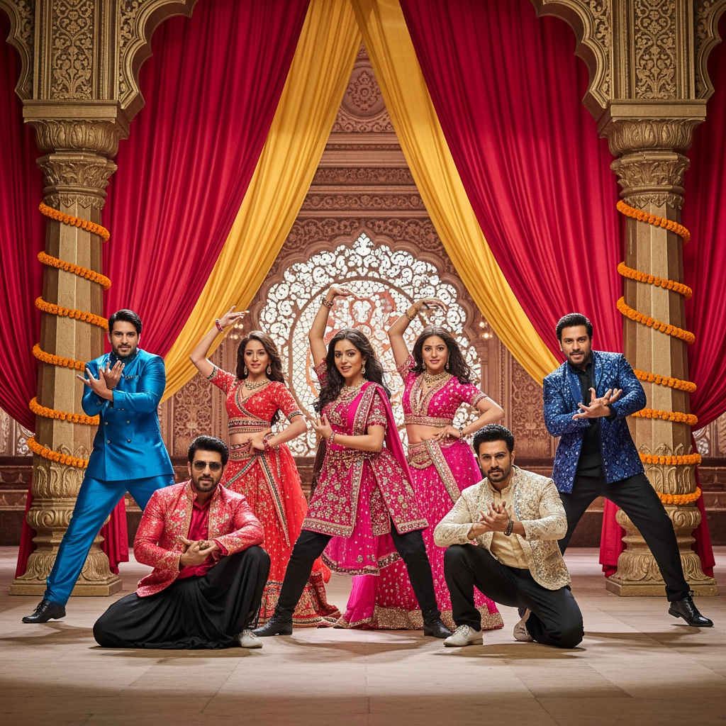 AI Design for i want a peddi movie images of 6 persons