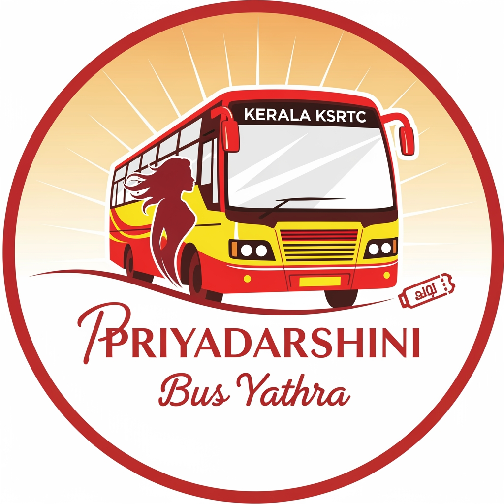 AI Design for "kerala ksrtc priyadarshini bus yathra" kku oru logo nirmmikkuka. ithu sthrikalkk free bus yathra enn udeshathil nadappakkunna oru parupadiyannu.