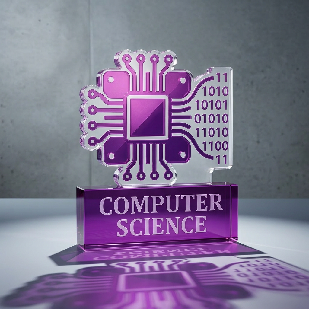 AI Design for yeasa kro is imge computer scince rha ka logo bno kebal yesa hi bas lag bndo front and center and big