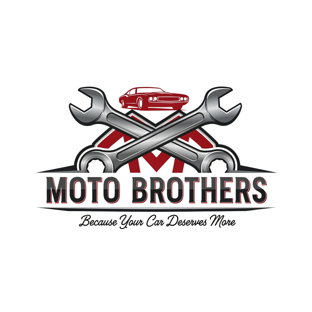 AI Design for Create logo for my business 
business name - MOTO BROTHERS
Slogan - Because Your Car Deserves More

give me more logos