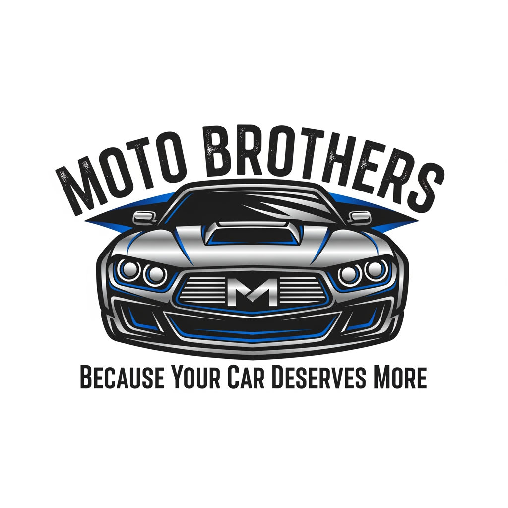 AI Design for Create logo for my business 
business name - MOTO BROTHERS
Slogan - Because Your Car Deserves More