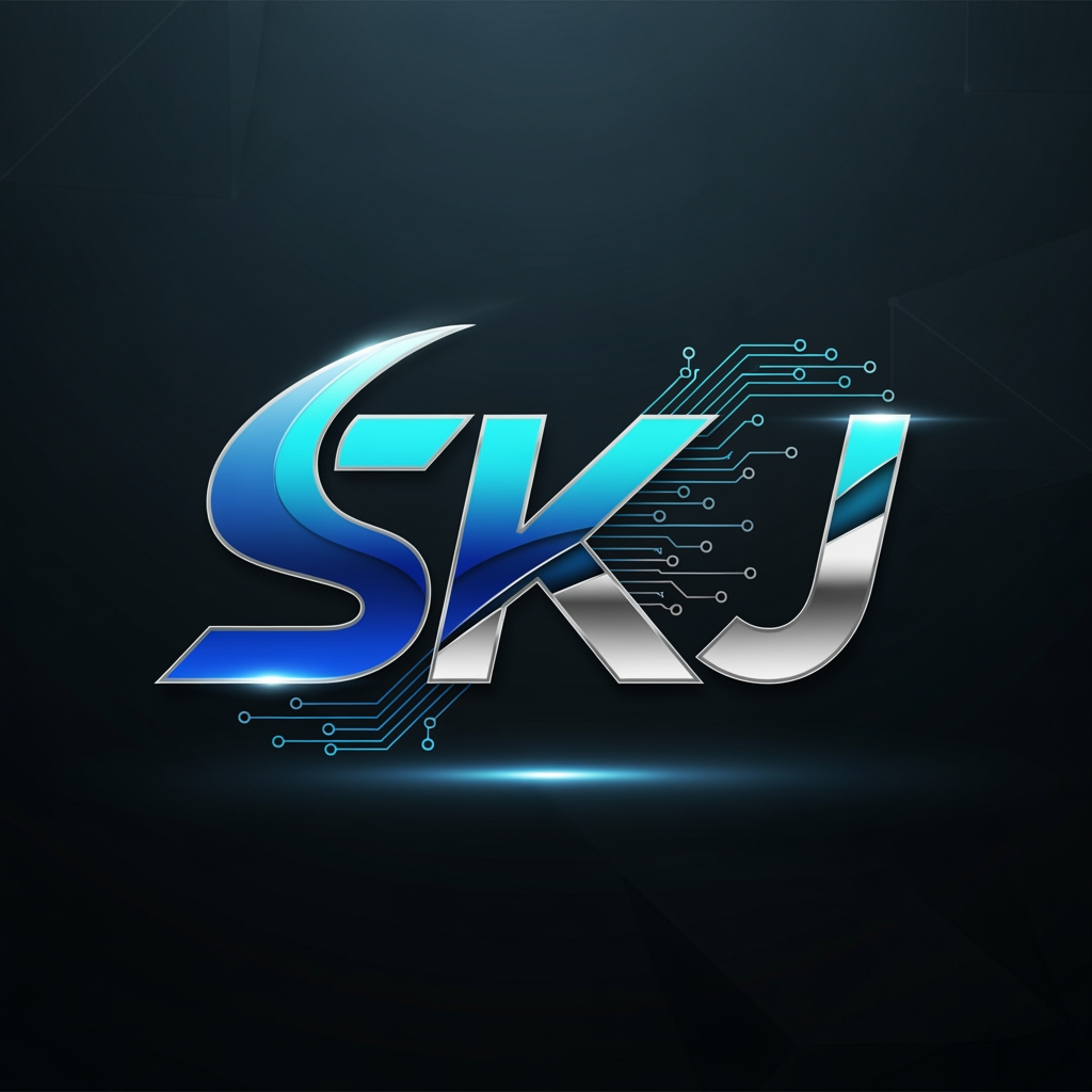 AI Design for create a logo on SKJ more stylish and more digisinish