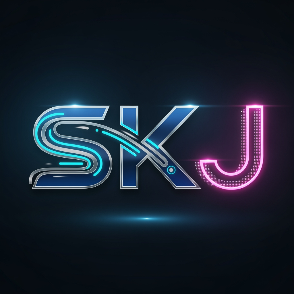 AI Design for create a logo on SKJ more stylish and more digisinish