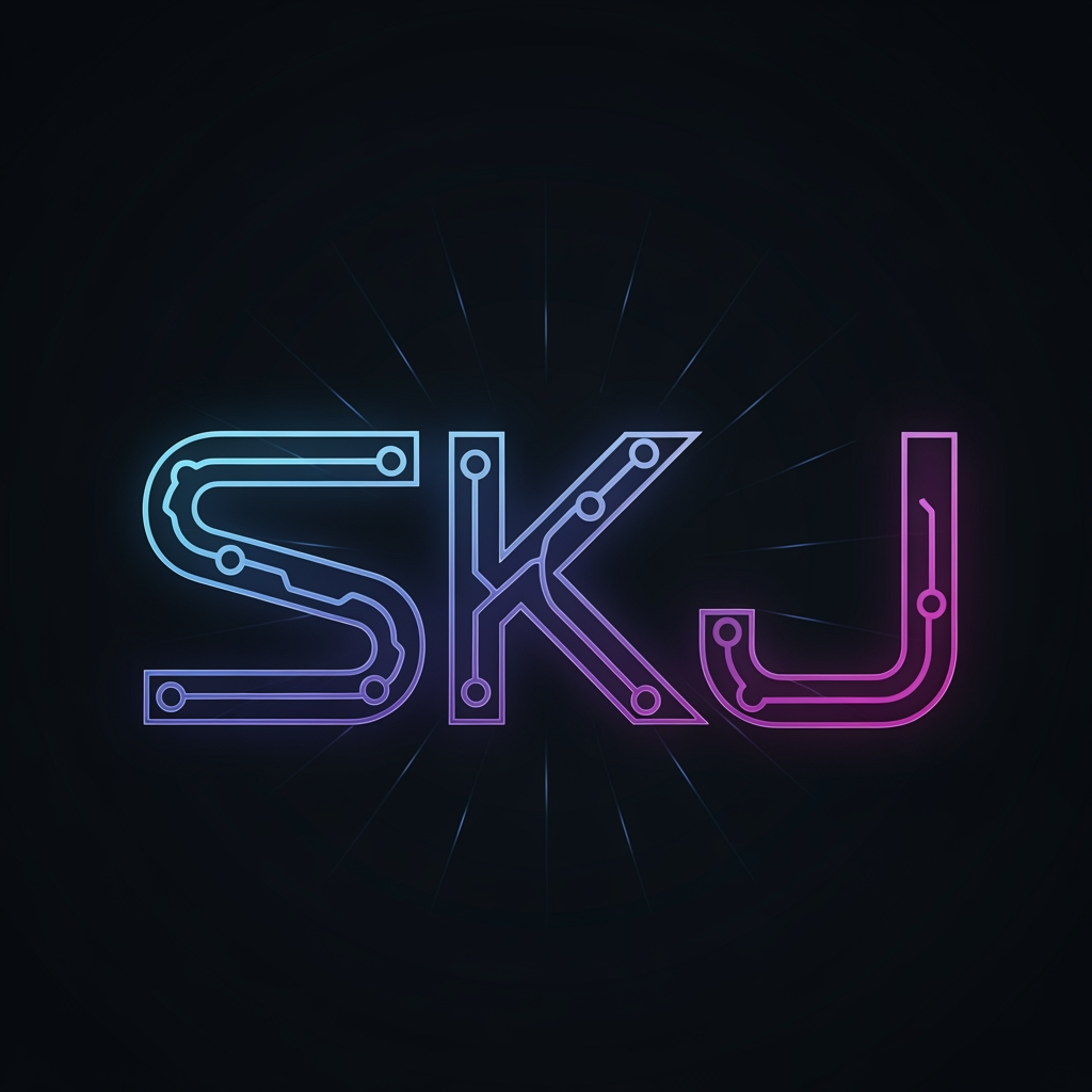 AI Design for create a logo on SKJ more stylish and more digisinish