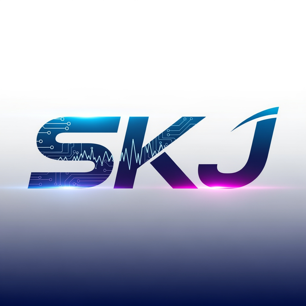 AI Design for create a logo on SKJ more stylish and more digishish