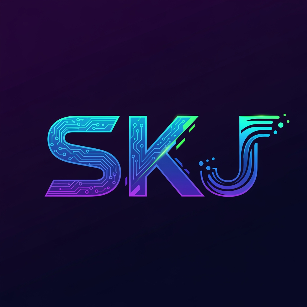AI Design for create a logo on SKJ more stylish and more digishish