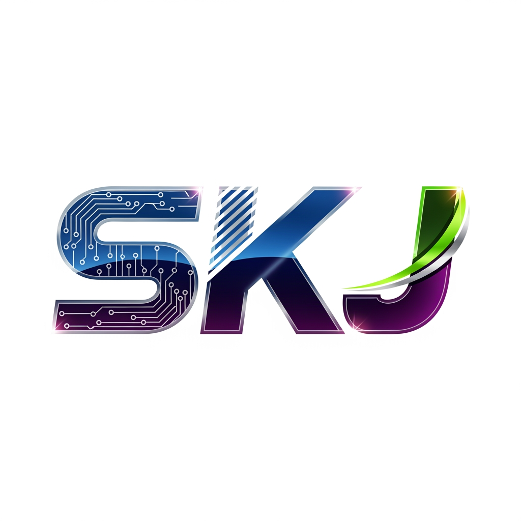AI Design for create a logo on SKJ more stylish and more digisinish