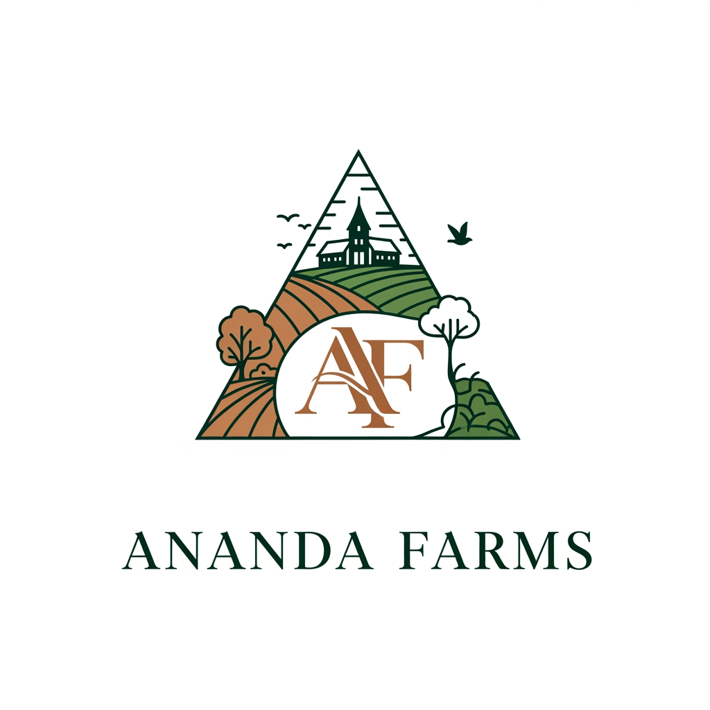 AI Design for premium farmhouses and exclusive farmland plots. The brand represents luxury, peace, nature, and long-term value. 1. Triangle Design – Inspired by growth, land, stability, and premium investment. 2. Icon-Based Design – Combining elements of farmland, farmhouse living, nature, or landscape. 3. Lettermark Design (AF) – A premium monogram using the initials AF (Ananda Farms). The logo should reflect: • Luxury farmhouse living • Natural farmland landscapes • Growth, prosperity, and peace • Premium investment value