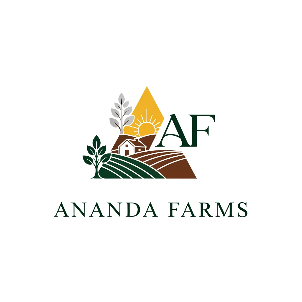 AI Design for premium farmhouses and exclusive farmland plots. The brand represents luxury, peace, nature, and long-term value. 1. Triangle Design – Inspired by growth, land, stability, and premium investment. 2. Icon-Based Design – Combining elements of farmland, farmhouse living, nature, or landscape. 3. Lettermark Design (AF) – A premium monogram using the initials AF (Ananda Farms). The logo should reflect: • Luxury farmhouse living • Natural farmland landscapes • Growth, prosperity, and peace • Premium investment value