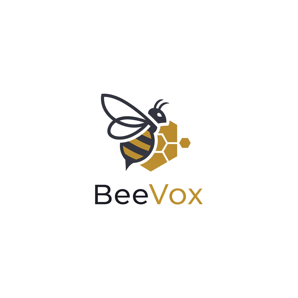 AI Design for create me a premium logo for adverticment agency. brand name is beevox