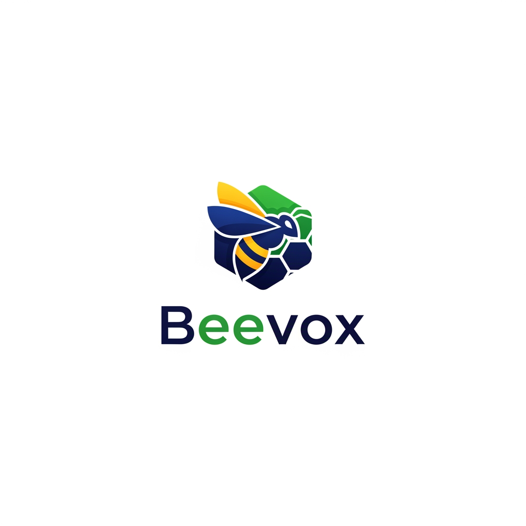 AI Design for create me a premium logo for adverticment agency. brand name is beevox