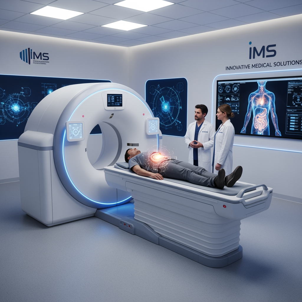 AI Design for Ja imam privatni dom zdravlja pod nazivom IMS i trebam da napravim sliku za skener koji trebamo da promovisemo