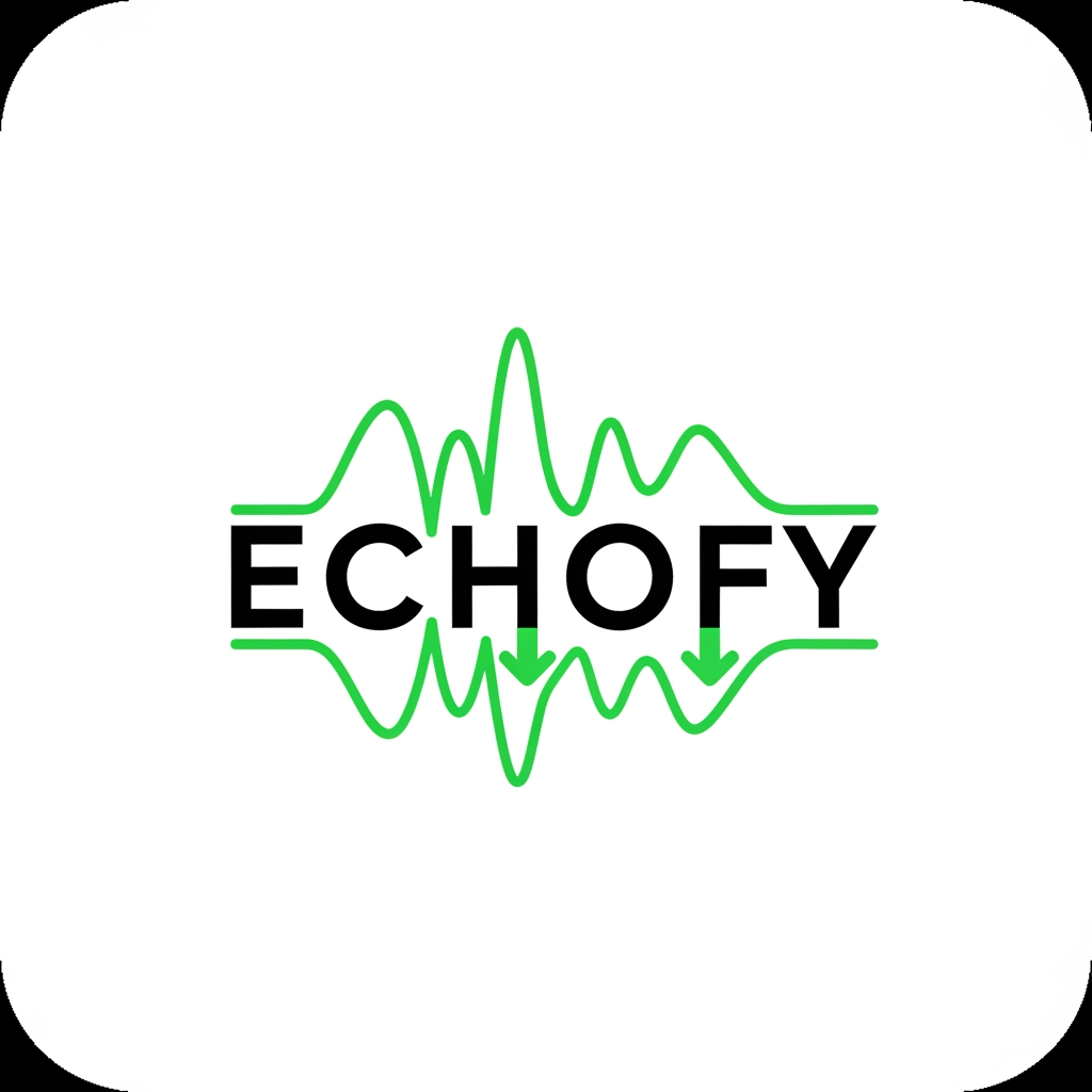 AI Design for create a app logo for Spotify clone theme was same as Spotify used app name will be echofy