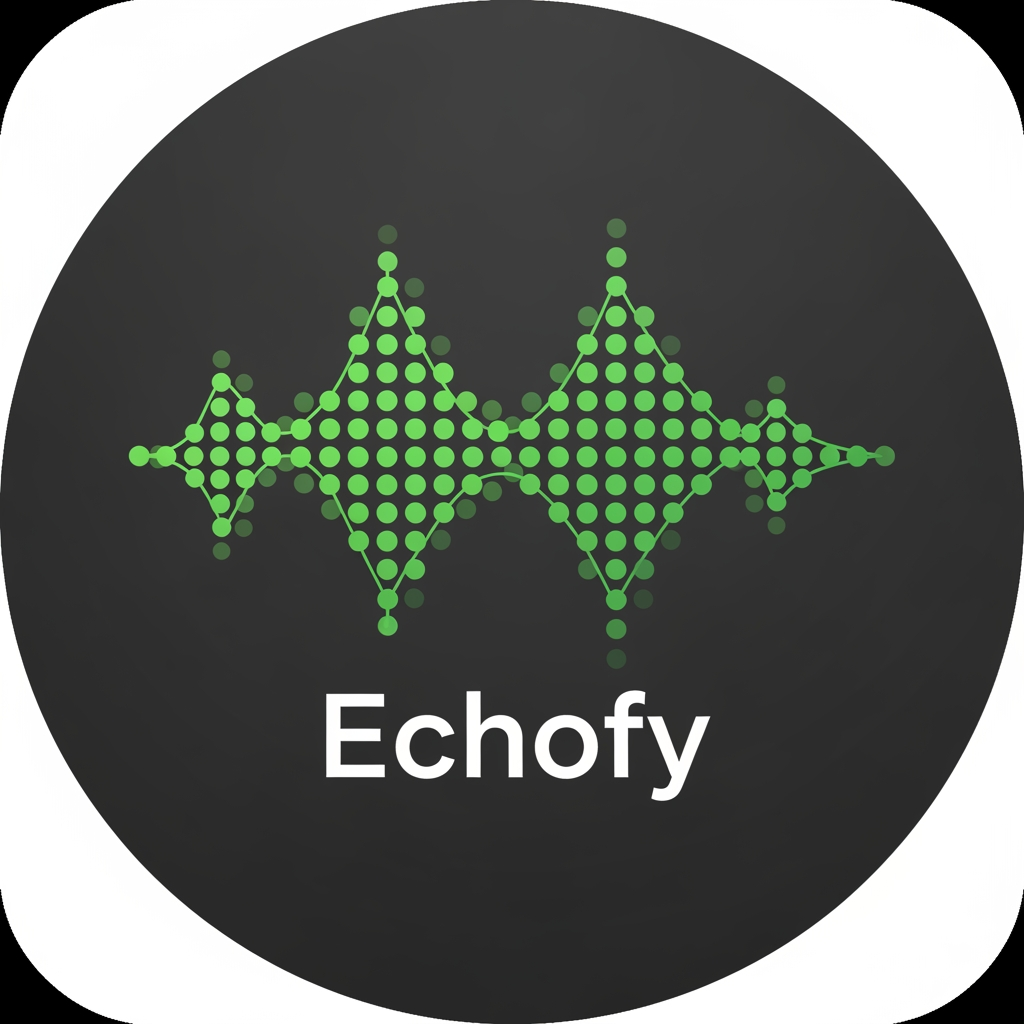 AI Design for create a app logo for Spotify clone theme was same as Spotify used app name will be echofy