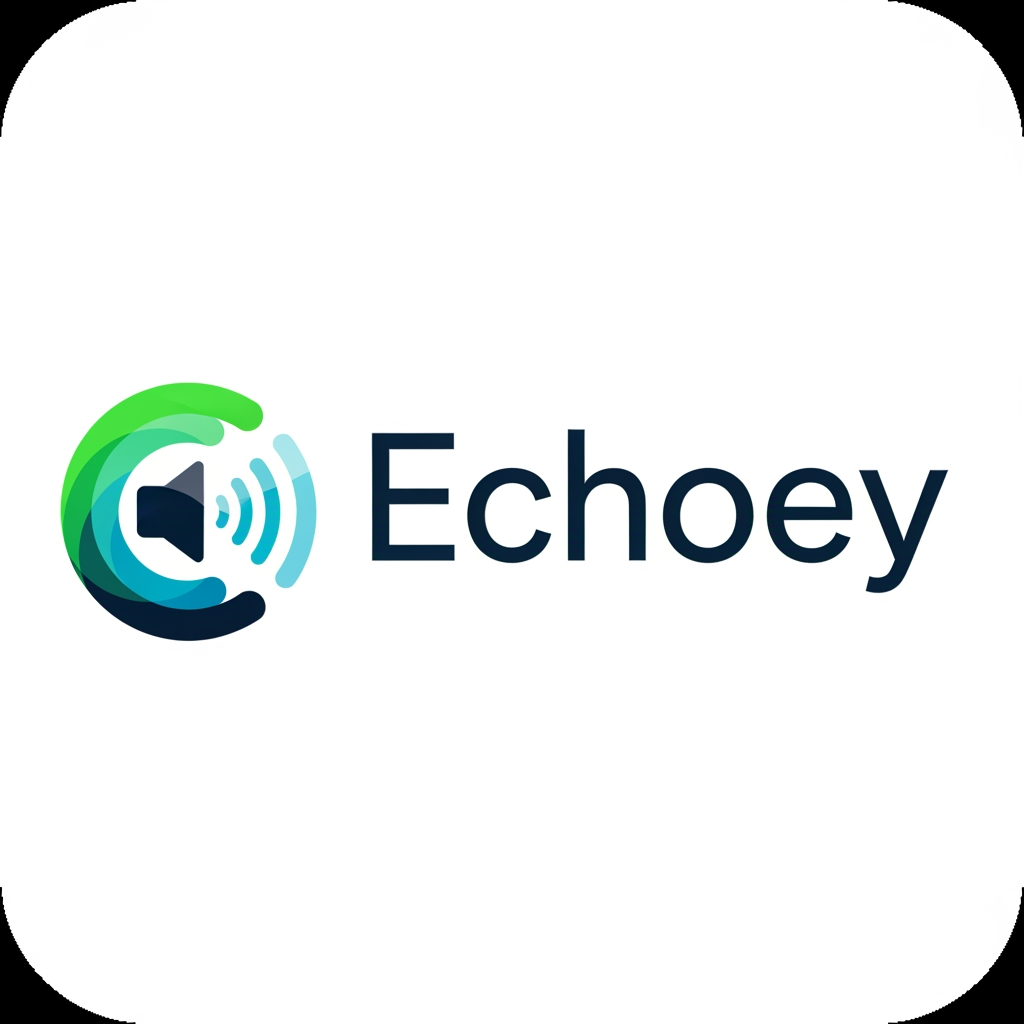 AI Design for create a app logo for Spotify clone theme was same as Spotify used app name will be echoey