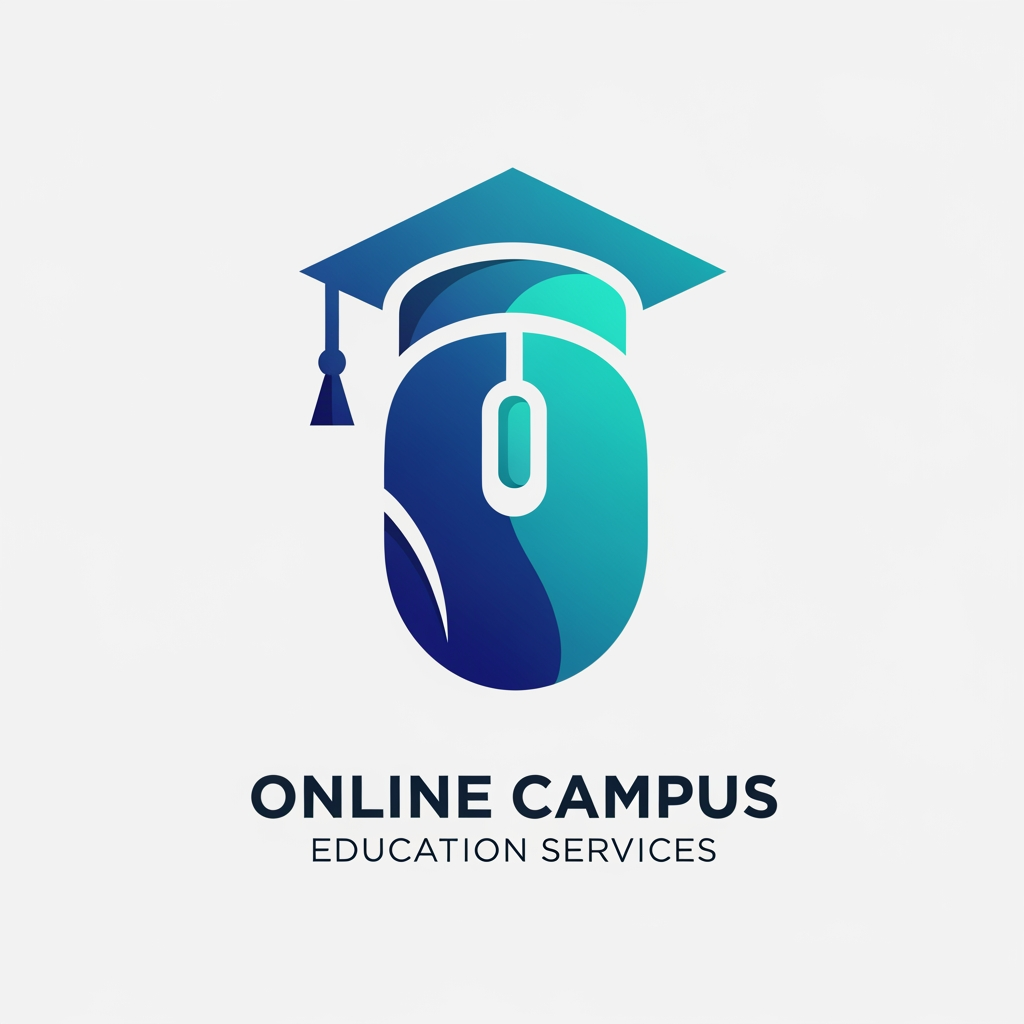 AI Design for i want to create a logo for my company and my company name is online campus education services and i want to unique logo