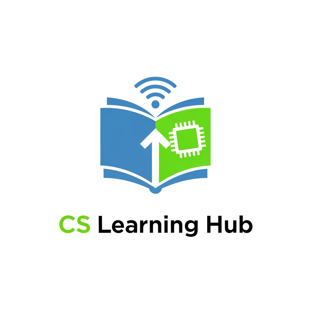 AI Design for Craete a logo for online lectures for computer book  cs learning hub