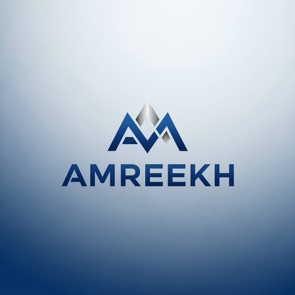 AI Design for my brand name is AMREEKH so make a logo
