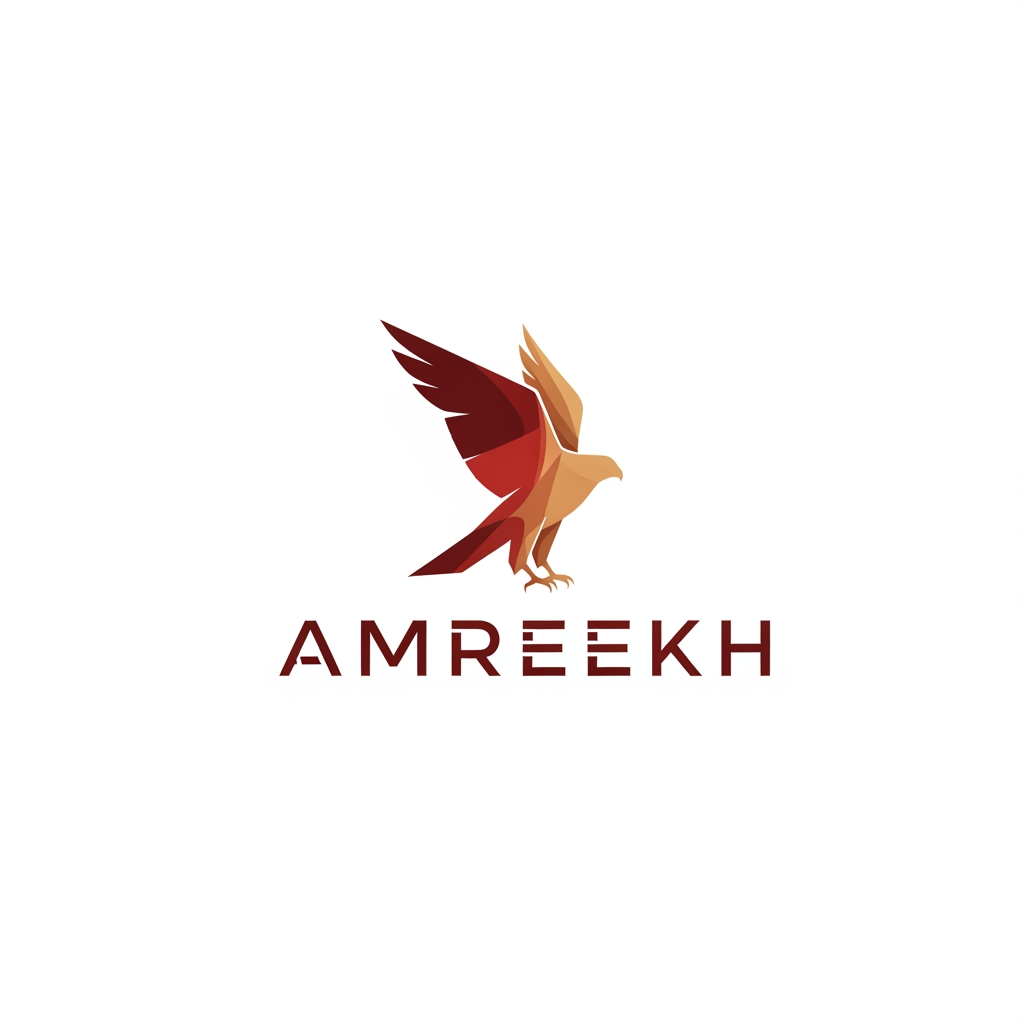 AI Design for my brand name is AMREEKH so make a logo