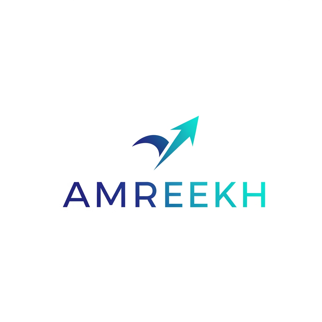 AI Design for my brand name is AMREEKH so make a logo