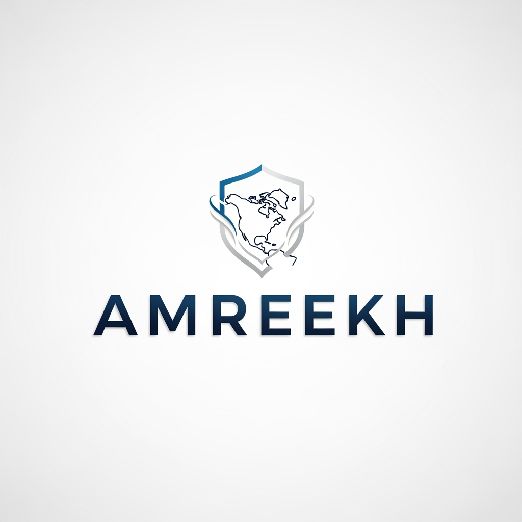 AI Design for my brand name is AMREEKH so make a logo