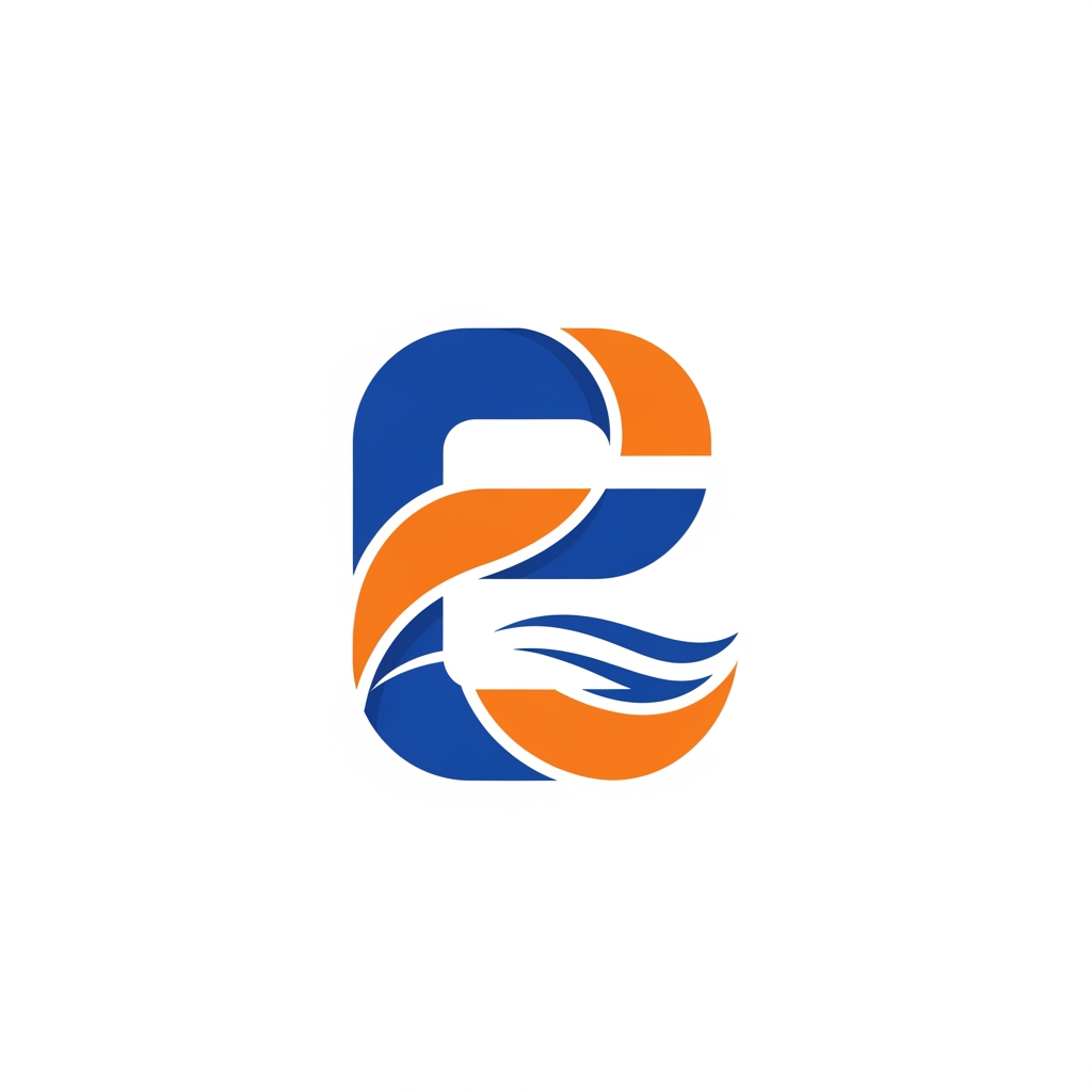 AI Design for A minimalist and professional pictogram logo design for an academic program. The central element is the letter "E" (representing Erasmus), creatively stylized to symbolize union, connection, and international student exchange. The "E" should be formed by interlocking shapes, continuous fluid lines, or two elements embracing each other to represent different cultures coming together. Subtle curves referencing the sea waves of Pescara. Clean vector graphics, flat design, modern corporate identity, negative space. Colors: institutional deep blue and vibrant energetic orange. White background, high resolution, Dribbble style, UI/UX logo design, symmetrical balance, vector art --no text, typography, letters other than E, realistic details, 3D --v 6.0