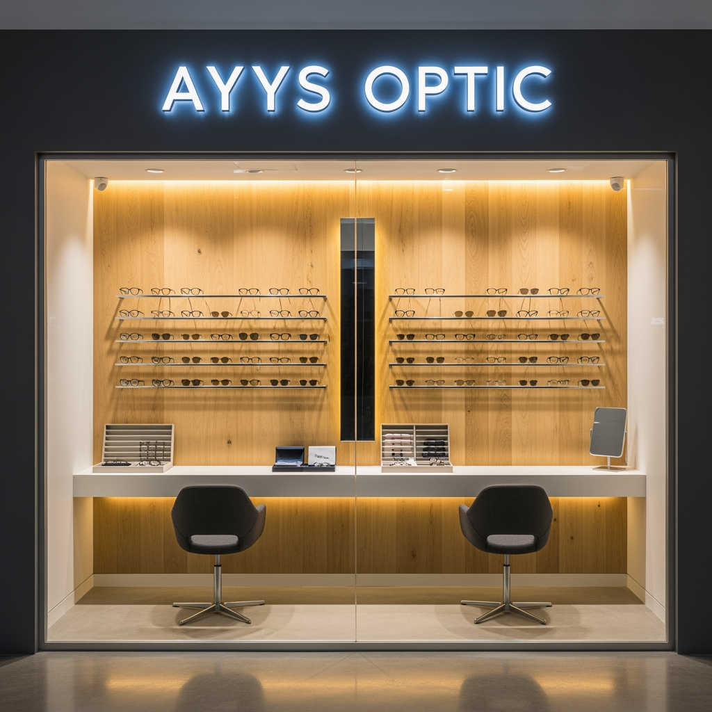 AI Design for 6feet 1feet ayys optic shop design
